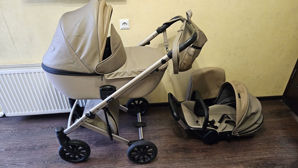 Коляска Anex e type 2 в 1 светло кофейная