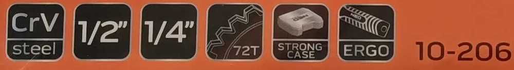 Zestaw Narzędziowy 100 el. 1/2" 1/4" Neo Tools 10-206