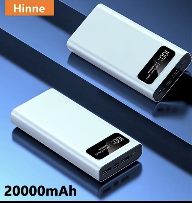 Power Bank HINNE 20000 mAh 22.5W PD20W USB Type-C LED дисплей