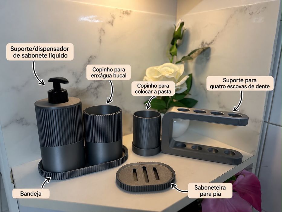 Kit completo pra casa de banho