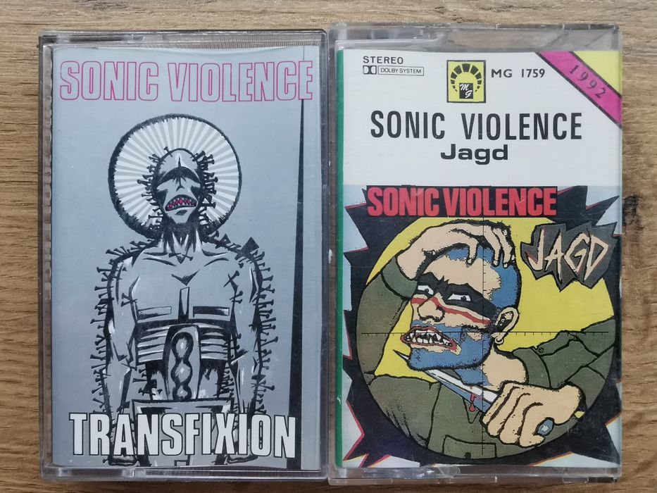 Sonic Violence – Transfixion (Metal Mind) & Jagd (MG Records) | 2x Kaseta Magnetofonowa Industrial