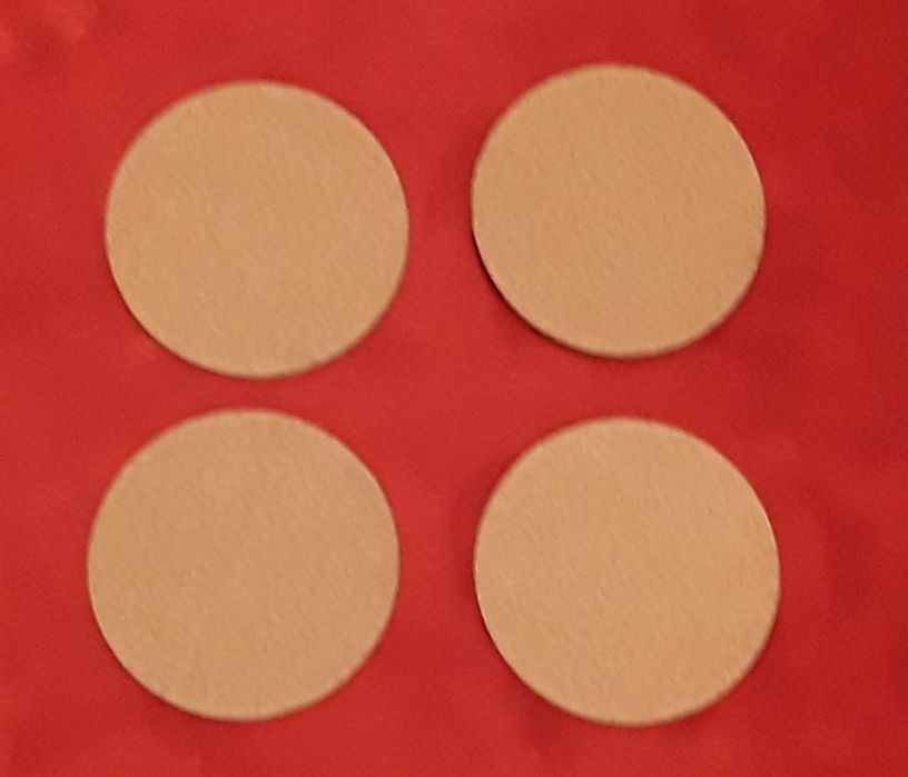 Conjunto de 4 bases para copos em cortiça