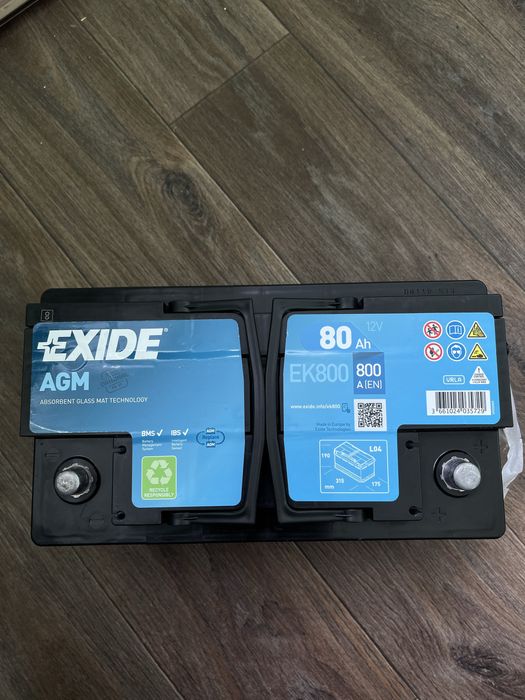 Продам акумулятор EXIDE AGM EK800 80Ah 800A