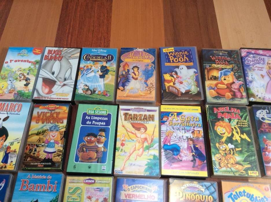 Cassetes de filmes infantis