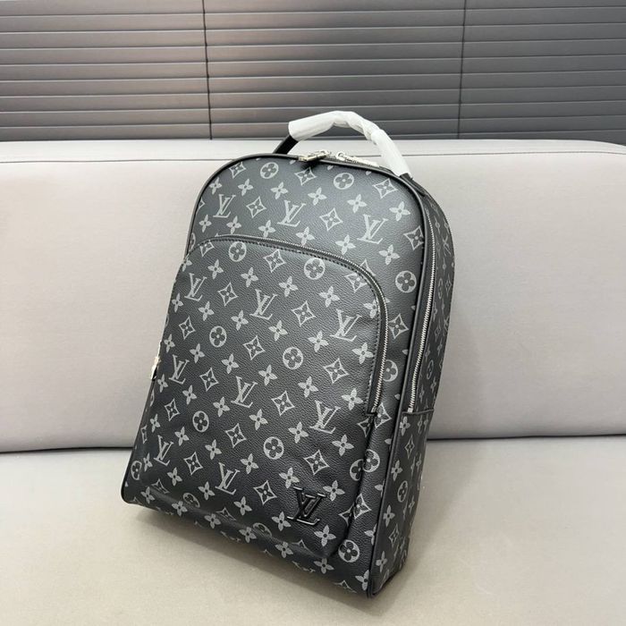 Рюкзак Louis Vuitton мужской черный кожаный monogram оригинал