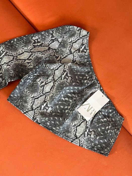футболка топ  Zara крокодил