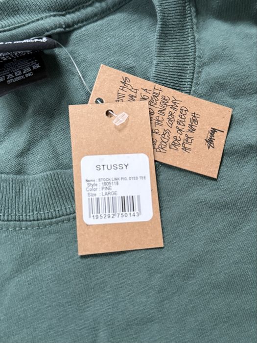 Оригінальна футболка Stüssy Stock Link Tee • Pine • L
