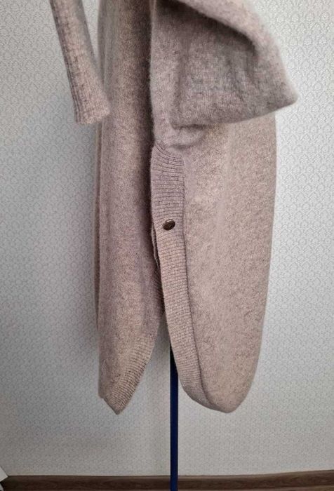 Кардиган кашеміровий Бежевий жіночий M& Paris M/L оверсайз