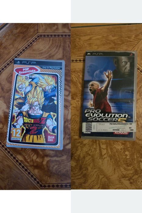 Jogo PSP : PES 5 + Dragon Ball Z Shin Budokai 2