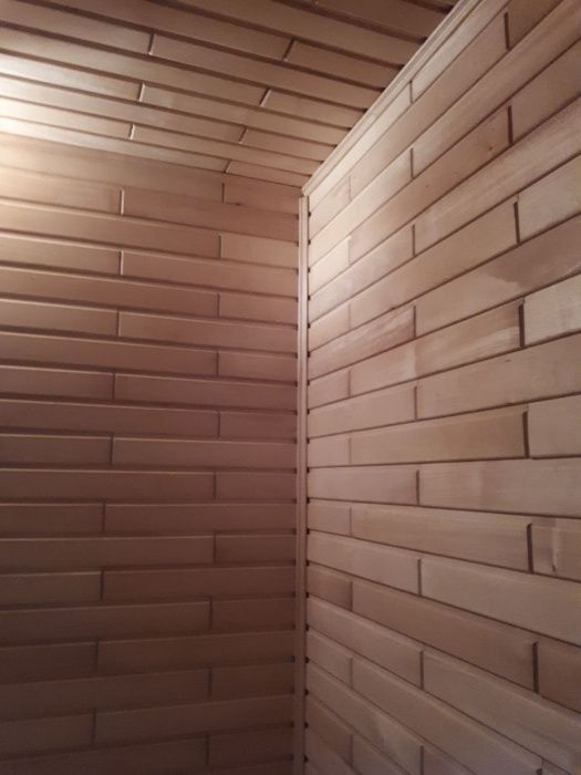 Деревʼяна вагонка сосна, липа. Лежак, полок в сауну