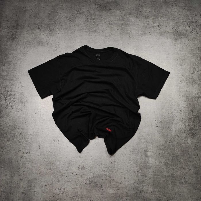 MĘSKA Koszulka Streetwear Supreme SUPREME Czarna Hannes Klasyk Logo