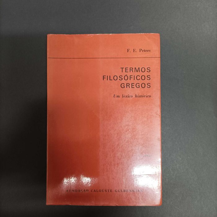 Termos Filosóficos Gregos, um léxico histórico  F. E. Peters