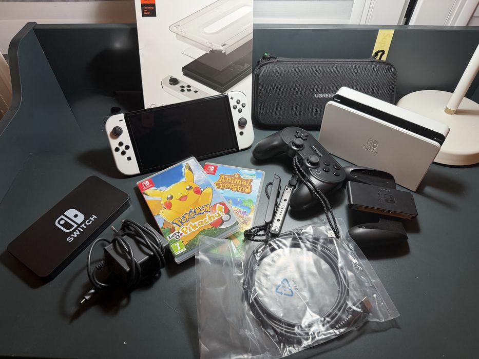Switch Oled + Gry + Akcesoria