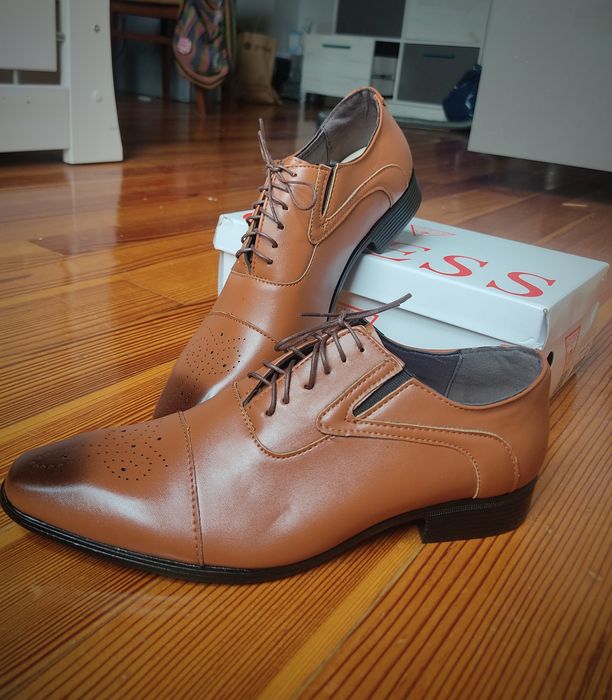 Eleganckie brązowe buty męskie