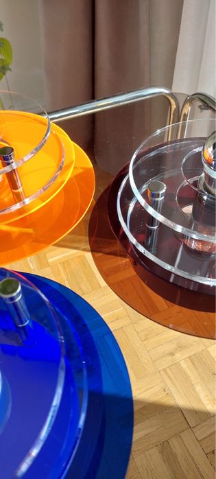 Lampa lampka na ścianę kinkiet kobaltowy niebieska vintage retro loft