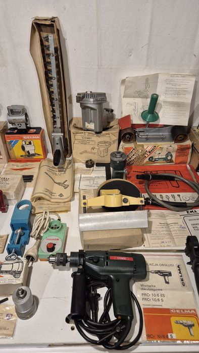 Wiertarka Celma PRCr 10/6 S zestaw fabrycznie nowy Unikat 30 przystawe