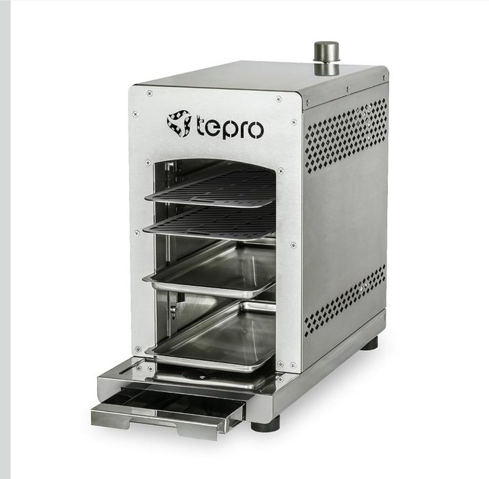 Tepro Toronto 3184 Grill do Steków do 800 °C, Srebrny, 56 x 23 x 40.5