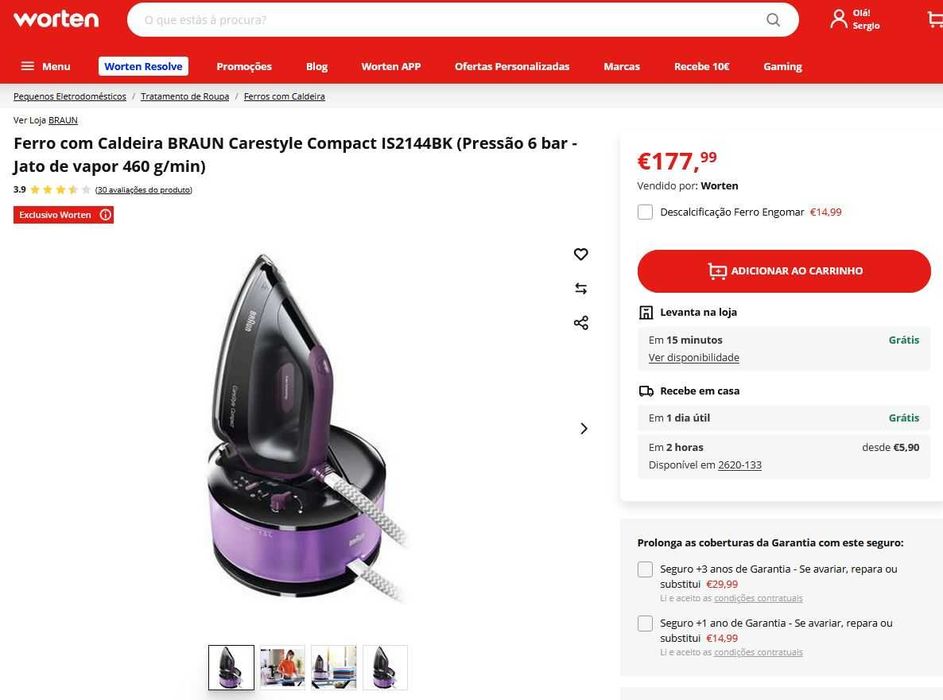 Braun Carestyle Compact IS2144BK (180€ em loja)