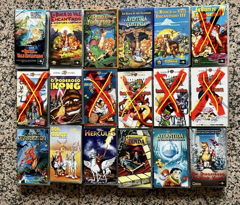 Cassete VHS - Várias a 2€ cada