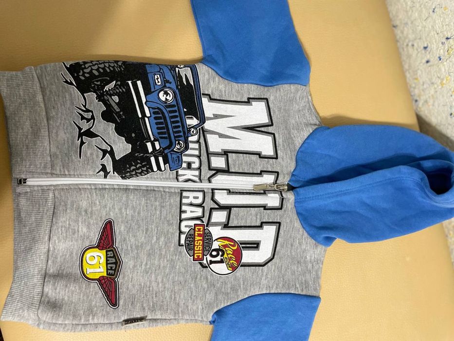 Дитяча кофта з капюшоном на хлопчика, 86 розмір