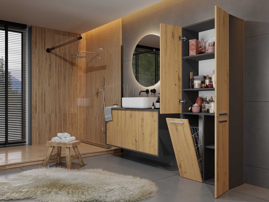 Szafka Regał Słupek NEL DD 1K KOSZ 60CM Różne Kolory