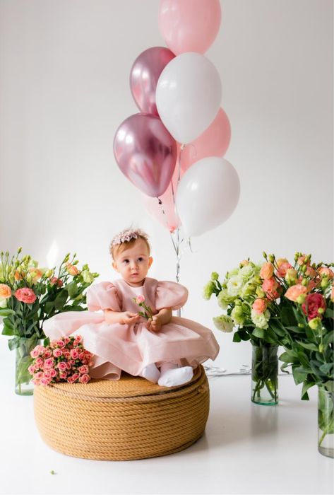 Даніела кідс сукня на рочок платье годик плаття рік пінетки прикраса