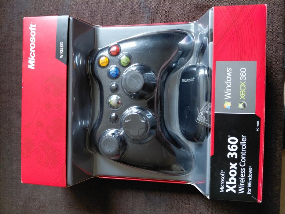 Oryginalny bezprzewodowy kontroler Pad + odbiornik PC do xbox 360