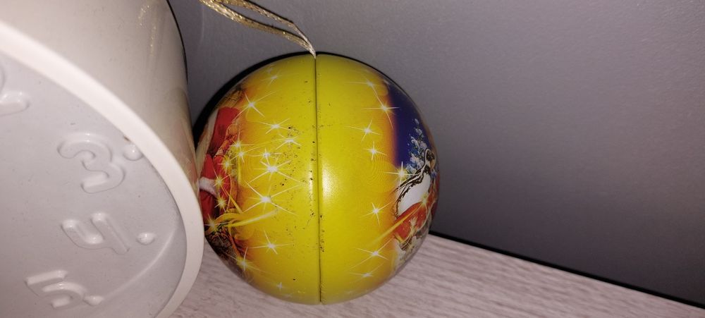 Kula Boże Narodzenie Mikołaj pudełko ozdoba