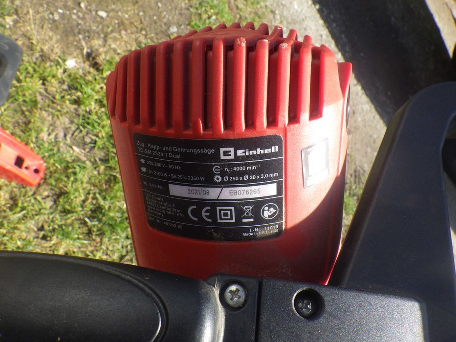Pilarka Piła ukosowa EINHELL TC-SM 2534/1 Dual Uzyta 1 raz prywatnie jak Nowa