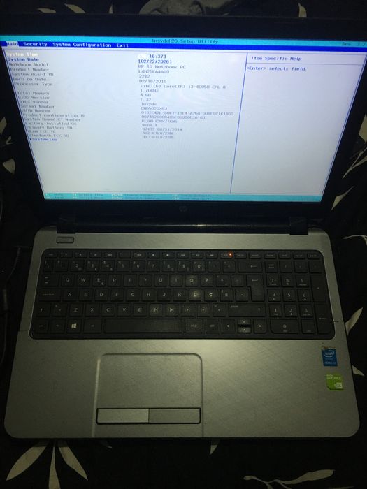 Portatil HP Geforce NVIDIA i3