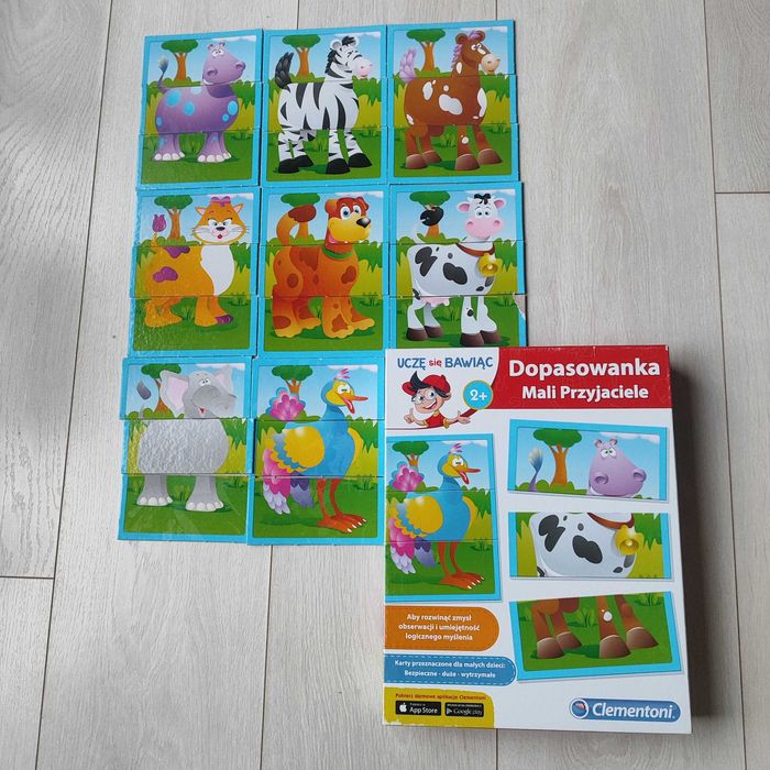 Uczę się Bawiąc Dopasowanka Mali Przyjaciele Clementoni