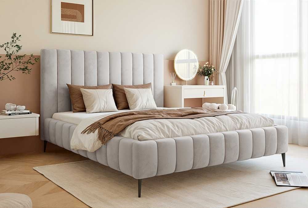 Łóżko tapicerowane MARCEL z pojemnikiem na pościel DARMOWA DOSTAWA