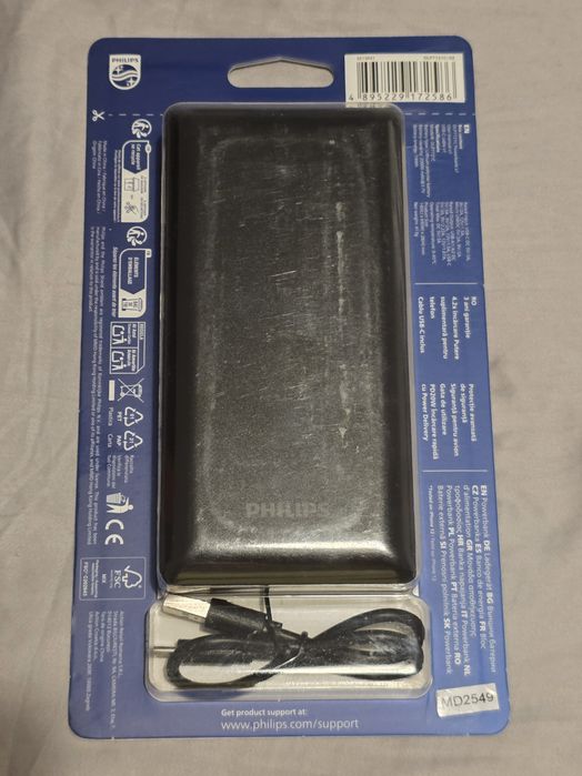 Powerbank Philips 20000mAh PD 20W c/ Cabo