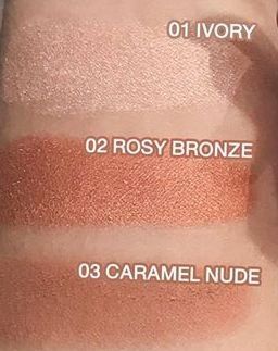 golden rose perłowy cień do powiek nude look pearl baked 01 ivory