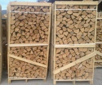 Предлагаем колотые дрова твердых пород в ящиках от 1200 гривен куб,