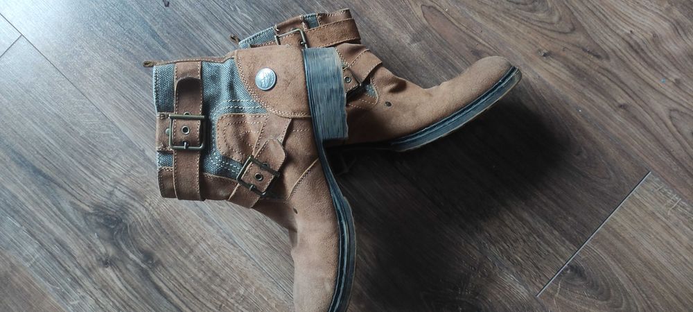 Sztyblety zamszowe męskie RockRebel.