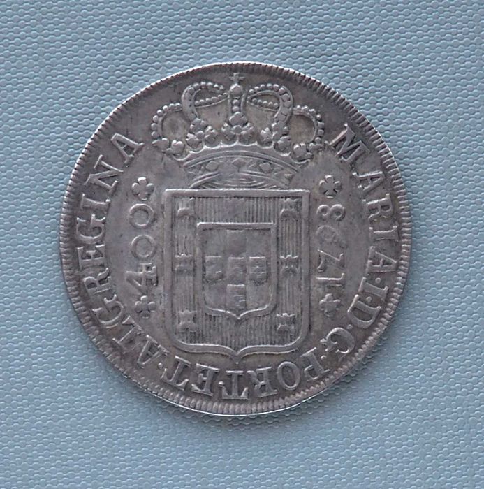 Cruzado Novo Prata 480 réis 1798 D. Maria I
