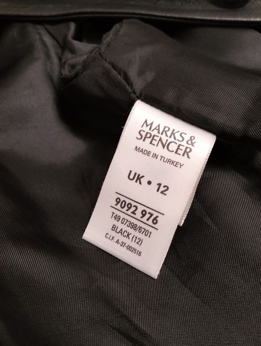 Шкіряний плащ пальто Marks and Spencer
