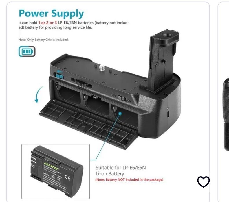 BMPCC 4K/6K battery pack Black magic