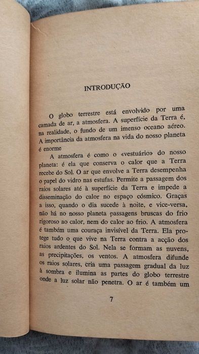 A Atmosfera e a sua Vida