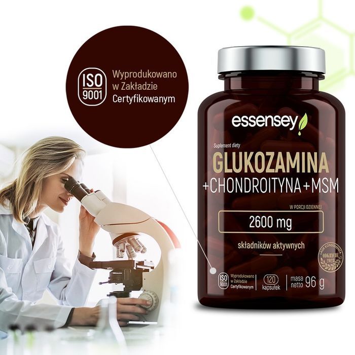 glukozamina kompleks na mocne stawy i kości + chondroityna + msm 2600mg