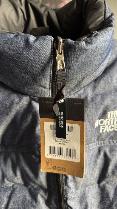 The North Face 92 reversible nuptse denim blue/black rozmiar M