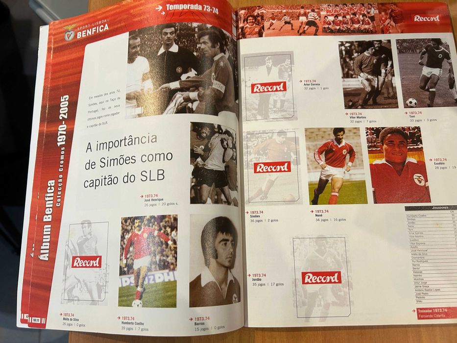 Album do Benfica - Caderneta