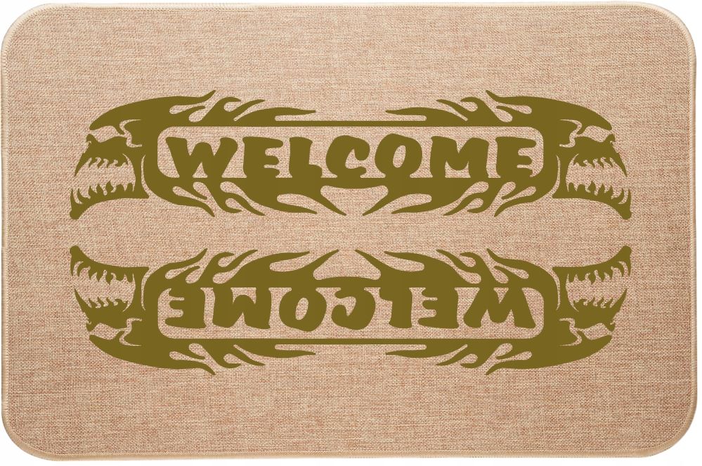 wycieraczka wejściowa lniana welcome witaj obcy aliens