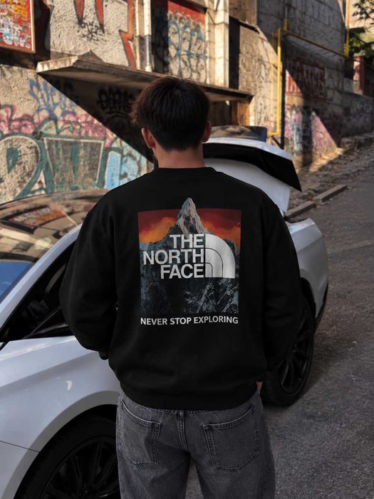 Черный Свитшот THE NORTH FACE Mountains (XS S M L XL)