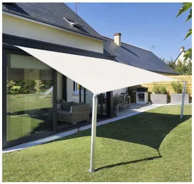 Wodoodporna markiza przeciwsłoneczna 2x3m kolor kremowy Sunnylaxx