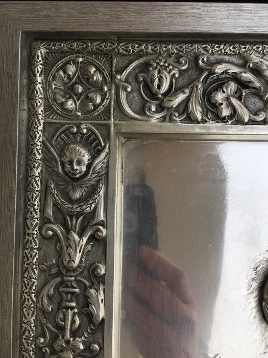 Quadro antigo chapa metal N. S. da Conceição
