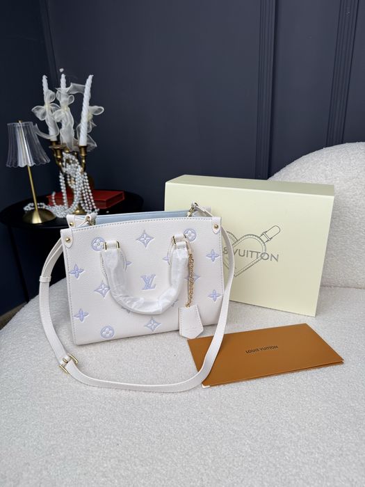 Сумка Louis Vuitton Onthego PM Monogram  Empreinte Beige