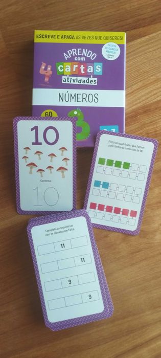 Aprendo com Cartas - atividades: Números (3-7 anos)