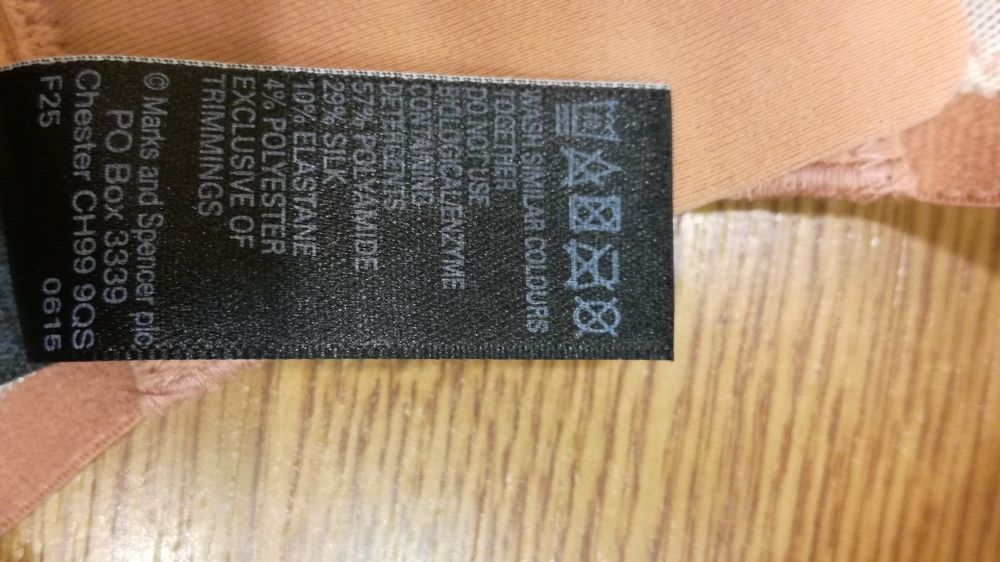 Marks & Spencer Autograf biustonosz z jedwabiem 75 D